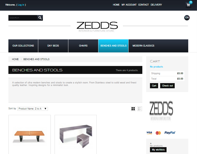 eCommerce Furniture Website